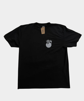Stussy 8 Ball Pigment Dyed Tee 'Black' (Logo Difuminado)