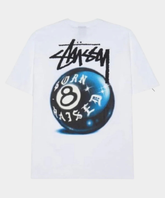 Stüssy Born X Raised 8 Ball Tee Blanco