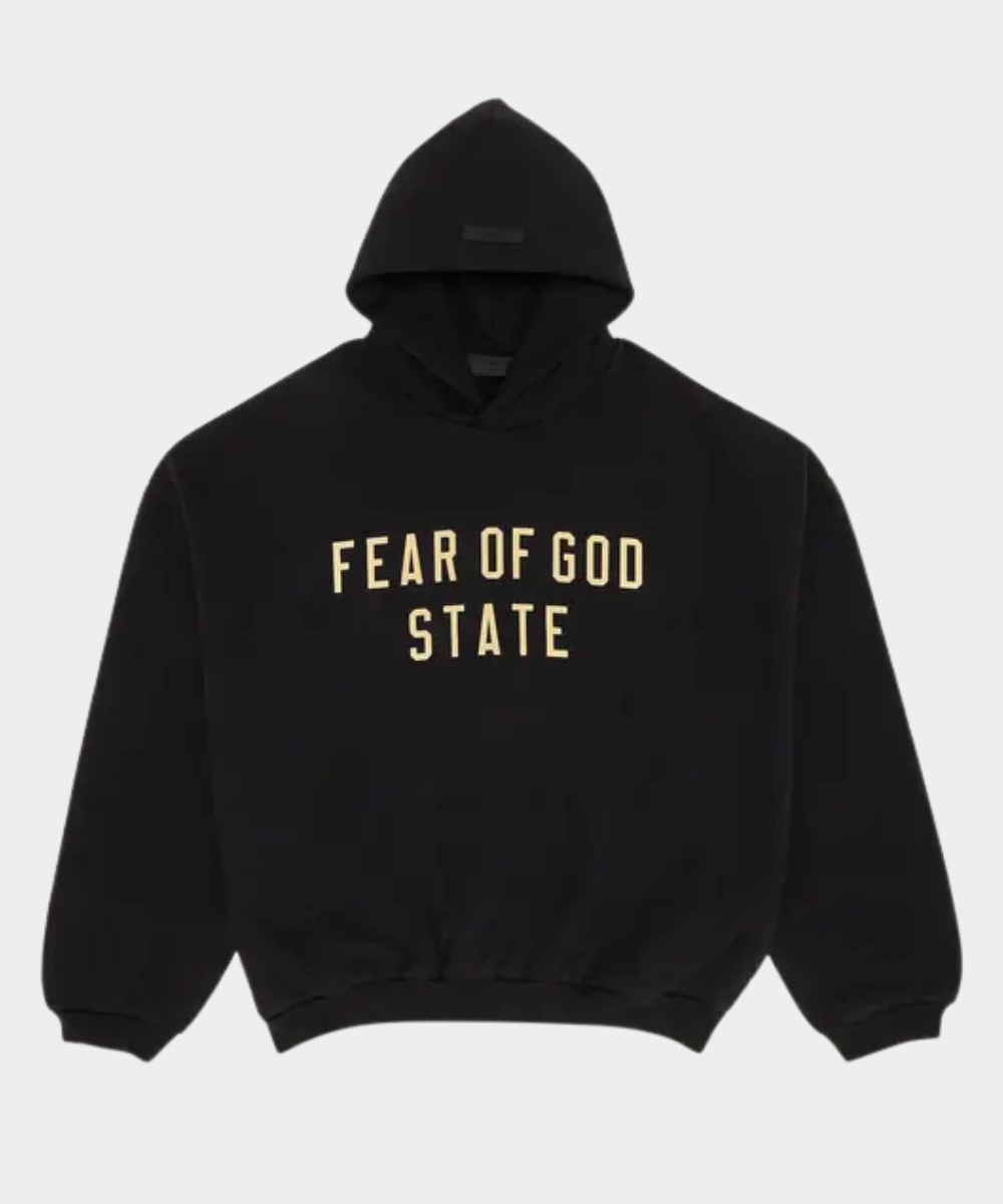 Hoddie Fear of God Essentials Fleece 'Negra'