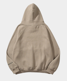Hoodie Beige Essentials (Beige Logo Negro)