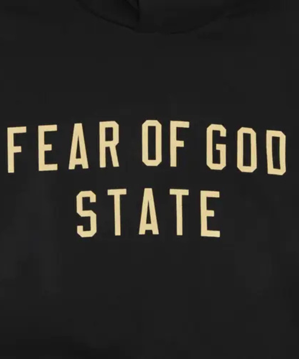 Hoddie Fear of God Essentials Fleece 'Negra'