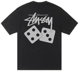 Stussy Dados Tee Pigment Dyed 'Logo Gris'