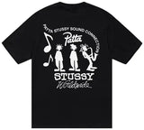 Camiseta Stussy x Patta Sound Connection 'Negra'