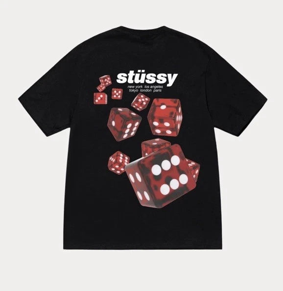 Stüssy Dice Rollers  Tee "Negra"